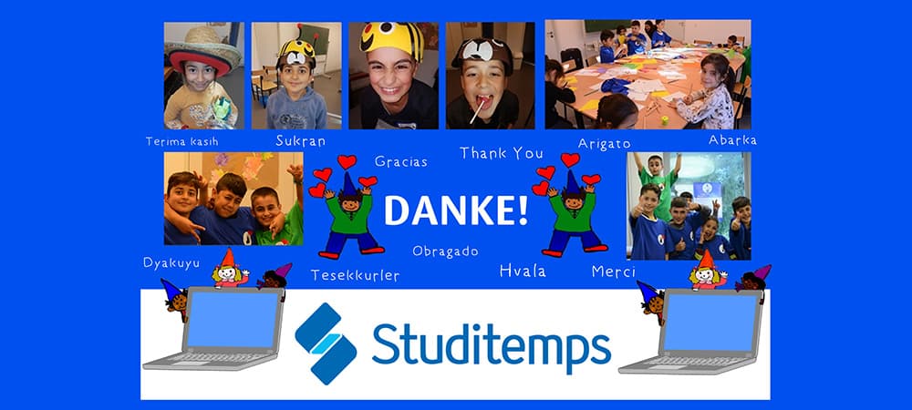 Danke Studitemps Spende