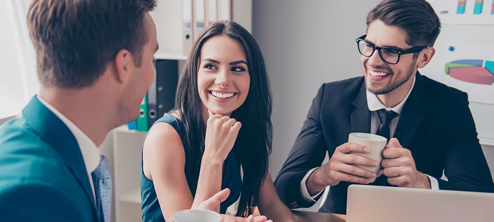 Meeting mit Kollegen