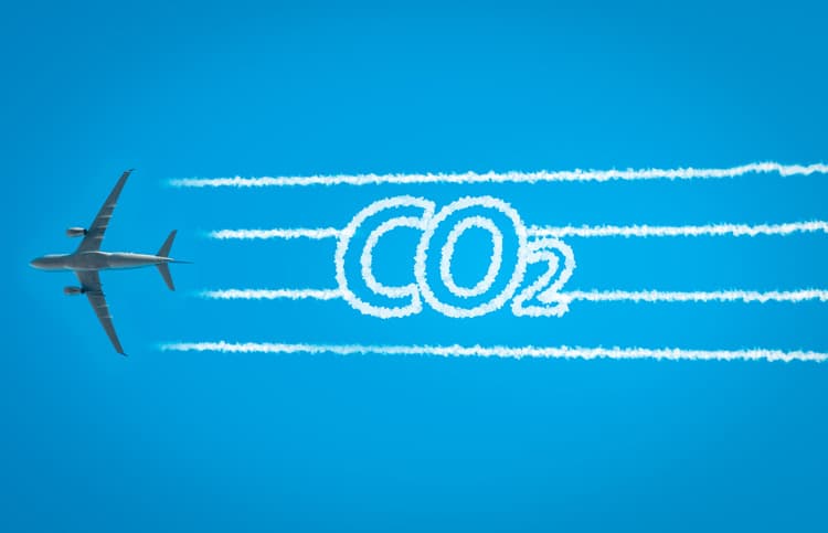 CO2-Emissionen-Flugzeug