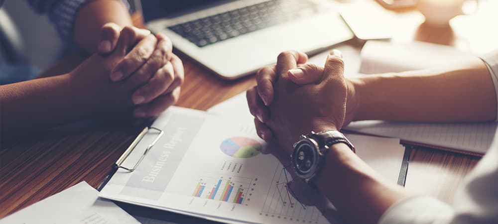 Businessgespräch zu Zweit