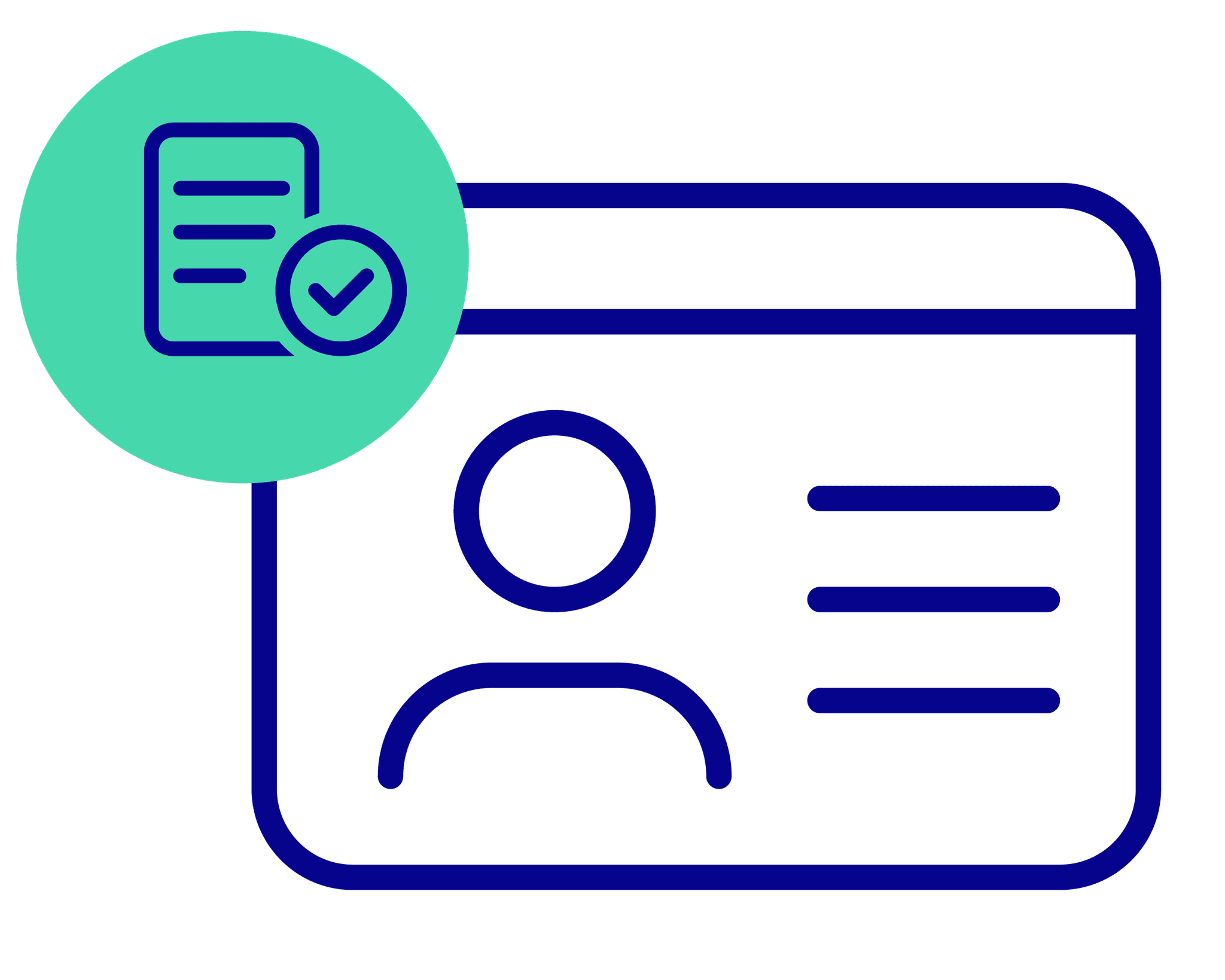 Icons Set Registrierung-Registrieren